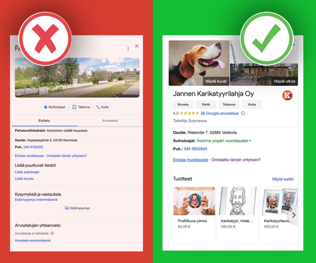 Google yritysprofiili